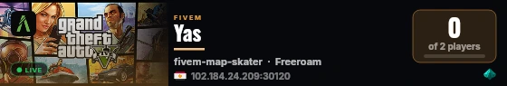 Yas live status badge