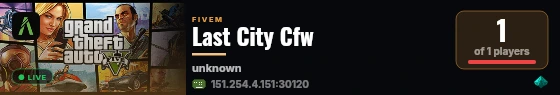 Last City Cfw live status badge