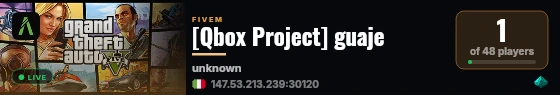 [Qbox Project] guaje live status badge