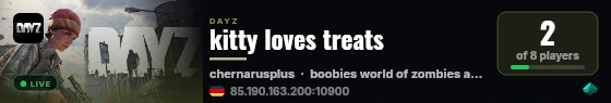 kitty loves treats live status badge