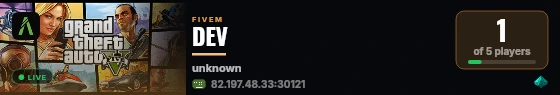 DEV live status badge