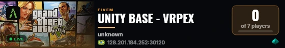 UNITY BASE - VRPEX live status badge