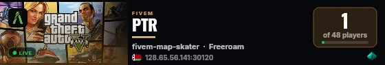 PTR live status badge