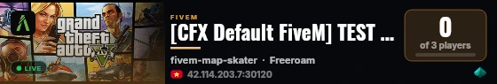 [CFX Default FiveM] TEST OPEN SOURCE live status badge