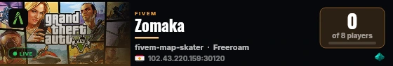 Zomaka live status badge