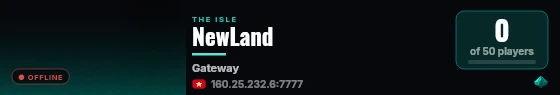 NewLand live status badge