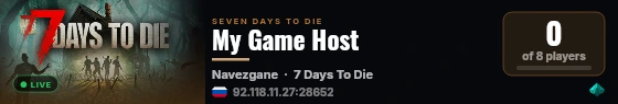 My Game Host live status badge