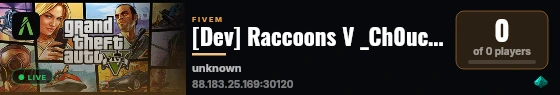 [Dev] Raccoons V _Ch0uch0u_tv live status badge
