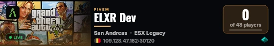 ELXR Dev live status badge
