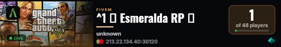 ^1 ✨ Esmeralda RP ✨ live status badge