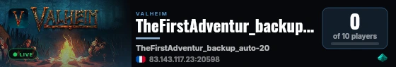 TheFirstAdventur_backup_auto-20260827122939 live status badge