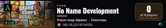 No Name Development live status badge