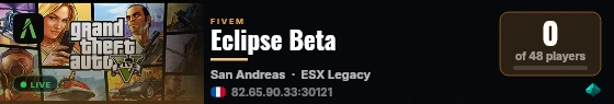 Eclipse Beta live status badge
