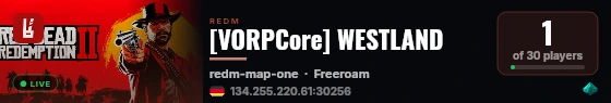 [VORPCore] WESTLAND live status badge