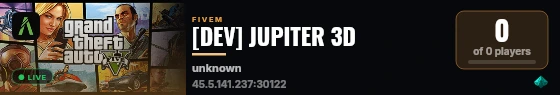 [DEV] JUPITER 3D live status badge