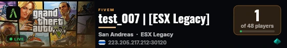 test_007 | [ESX Legacy] live status badge