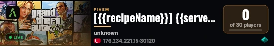 [{{recipeName}}] {{serverName}} live status badge