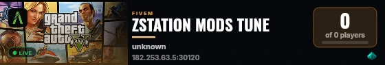 ZSTATION MODS TUNE live status badge