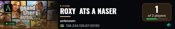 ROXY  ATS A NASER live status badge