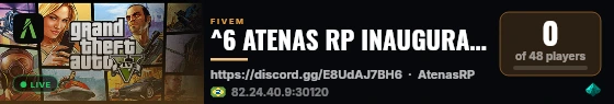 ^6 ATENAS RP INAUGURAÇÃO EM BREVE🌈 live status badge