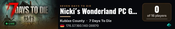 Nicki´s Wonderland PC Gamer live status badge