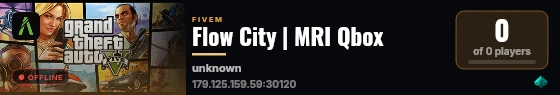 Flow City | MRI Qbox live status badge