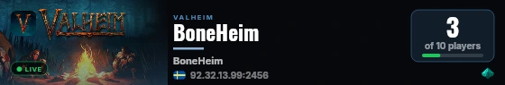 BoneHeim live status badge