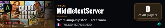 MiddletestServer live status badge