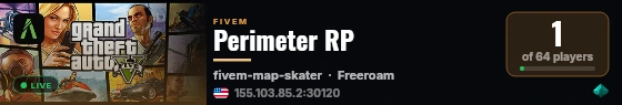 Perimeter RP live status badge
