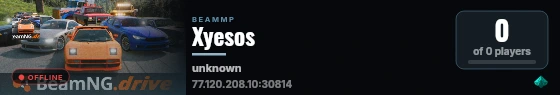 Xyesos live status badge