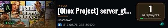 [Qbox Project] server_gta5magich live status badge