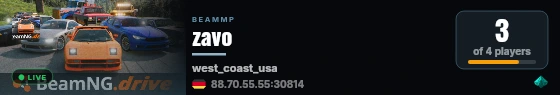 zavo live status badge