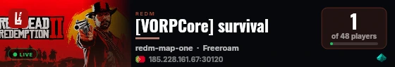 [VORPCore] survival live status badge