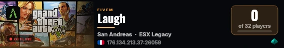 Laugh live status badge
