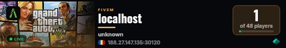 localhost live status badge
