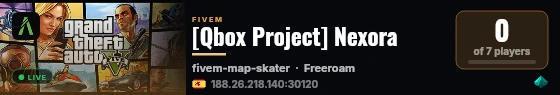 [Qbox Project] Nexora live status badge