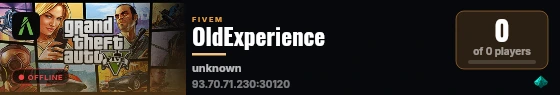 OldExperience live status badge