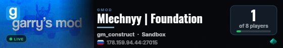 Mlechnyy | Foundation live status badge