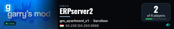 ERPserver2 live status badge