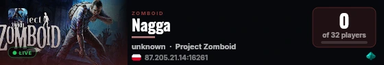 Nagga live status badge