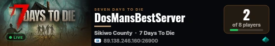 DosMansBestServer live status badge