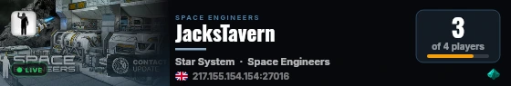 JacksTavern live status badge