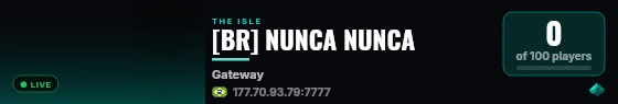 [BR] NUNCA NUNCA live status badge
