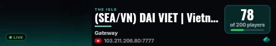 (SEA/VN) DAI VIET | Vietnam EVRIMA Survival live status badge