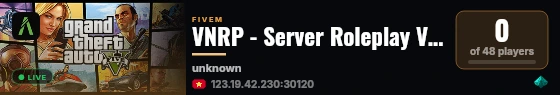 VNRP - Server Roleplay Việt Nam live status badge