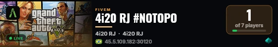 4i20 RJ #NOTOPO live status badge