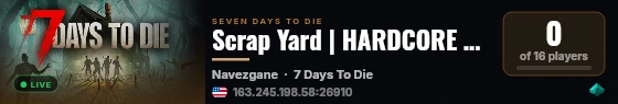 Scrap Yard | HARDCORE Feral Sense | thescrapyard.gg live status badge