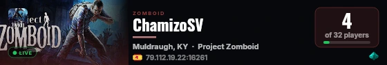 ChamizoSV live status badge