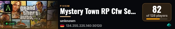 Mystery Town RP Cfw Season 7 بدون تفعيل الأساسي MT live status badge