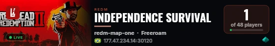 INDEPENDENCE SURVIVAL live status badge